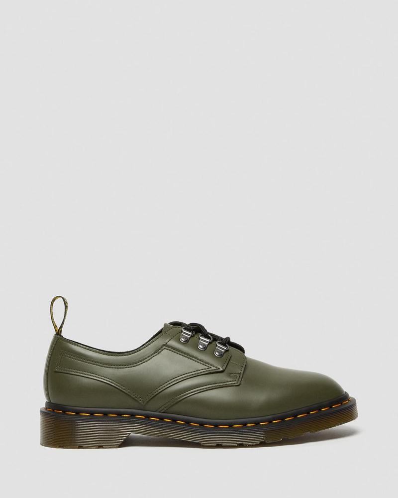 Women's Dr Martens 1461 Verso Smooth Leather Oxfords Shoes Green | AU 376QMA